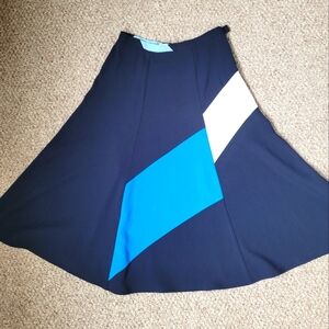 Recto Elegant Navy and Blue Women's Skirt. South Korea.